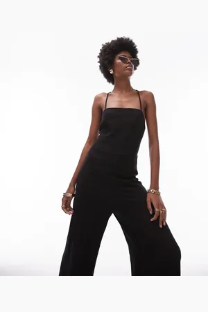 Topshop Square neck going out jumpsuit in