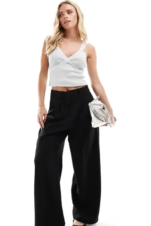 VERO MODA Wide leg dad trousers in