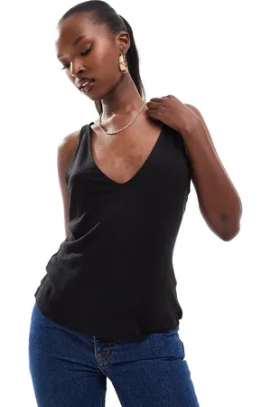 NA-KD X Laura Jane Stone sheer u-neck vest in
