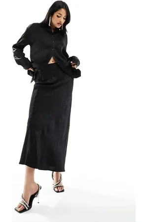 Pimkie Satin maxi skirt co-ord in jacquard