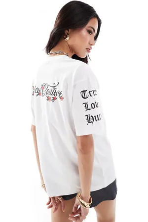 Juicy Couture Rose print logo t-shirt in