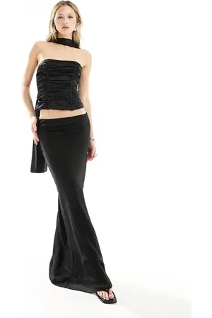 Lioness Chiffon column maxi skirt co-ord in