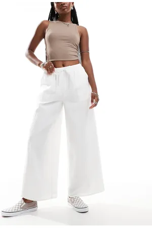Labelrail X Olivia Grace Herring wide leg low rise textured trousers in