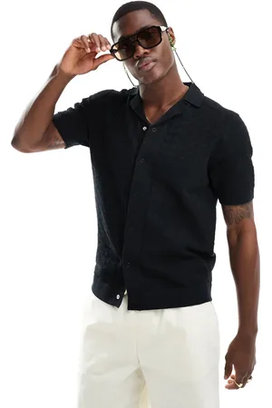 River Island Revere knitted shirt in