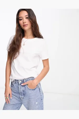 VERO MODA T-shirt with fold up in