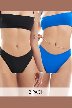 Weekday Shore bikini bottom 2-pack in and bright blue