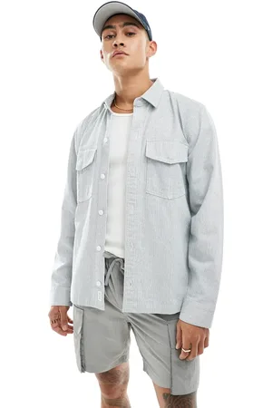 Hollister Workwear shacket in stripe