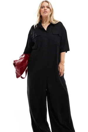 ASOS ASOS DESIGN Curve slouchy oversized jumpsuit in