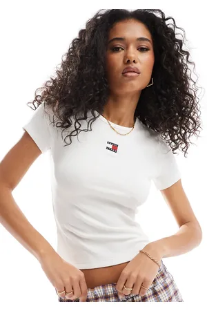 Tommy Hilfiger Slim badge rib t-shirt in