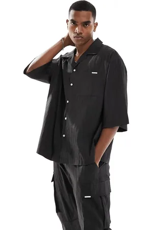 Sixth June Co-ord textured short sleeve shirt in