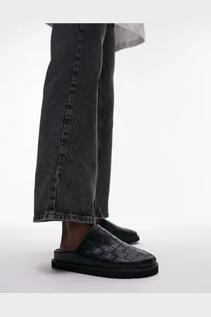 Topshop Beau woven mule in