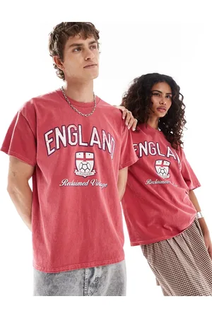 Reclaimed Unisex oversized t-shirt with England print in