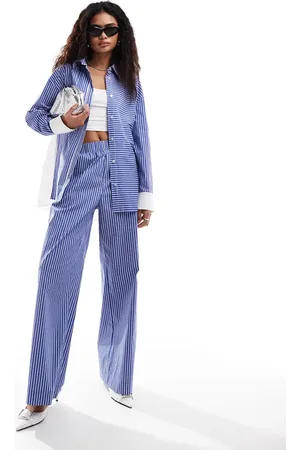 Emory Park Stripe wide leg trousers co-ord in