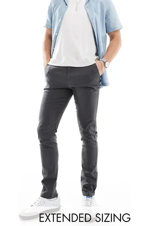 ASOS Skinny chinos in charcoal
