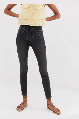 Free People Curvy Lovers lace up skinny jeans