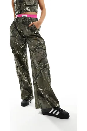 Sixth June Co-ord camo print cargos trousers in