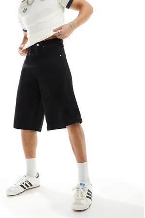 adidas Flame denim shorts in