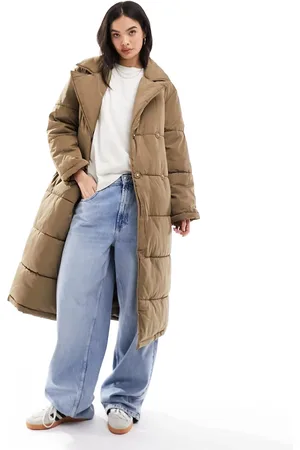Y.A.S Y.A.S padded belted maxi coat in