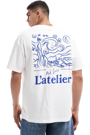 JACK & JONES Oversized t-shirt with blue l