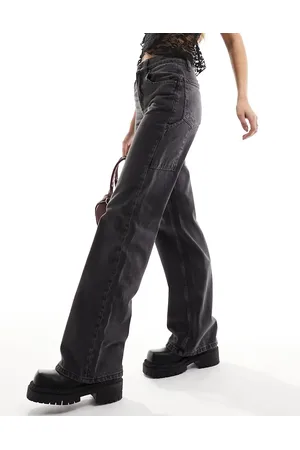 Free People Tinsley slouchy straight leg jeans in washed