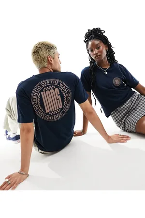 Vans Circle racer lockup back print t-shirt in