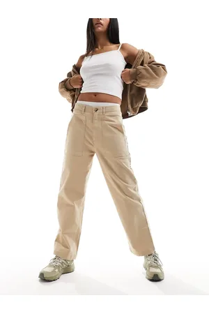 Kavu Peri wide leg trousers in beige