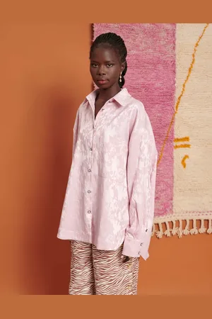 Ghospell Jacquard oversized shirt in