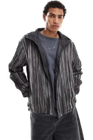 COLLUSION Textured windbreaker jacket in