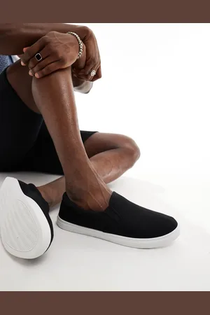 Truffle Collection Canvas slip on trainers in