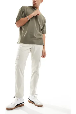 ASOS Tapered cargo trouser in stone