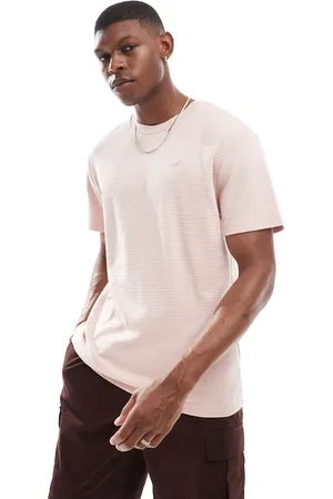 Hollister Icon logo textural grid relaxed fit t-shirt in