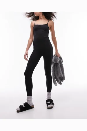 Topshop Seamless square neck unitard in
