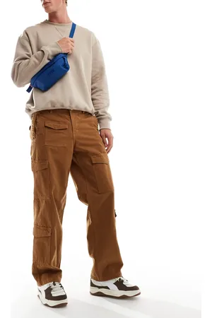 JACK & JONES Loose fit multi pocket cargo trouser in tan