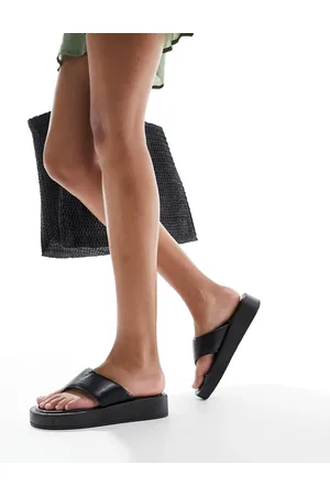 ASOS Fate padded toe-thong sandals in