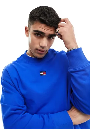 Tommy Hilfiger Relaxed XS badge logo crewneck sweatshirt in blue