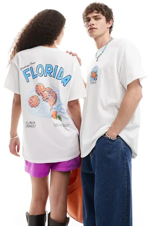 Reclaimed Unisex Florida oranges t-shirt in