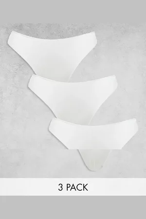 ASOS 3 pack no VPL & lace thong in