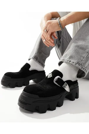 ASOS Chunky mule loafer in with western detail