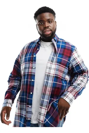 Tommy Hilfiger Big & Tall oxford tartan shirt in multi