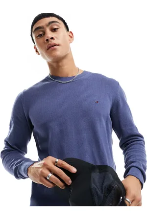 Tommy Hilfiger Chain ridge structure crew neck jumper in