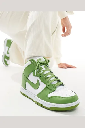 Nike Dunk Hi Retro trainers in and green