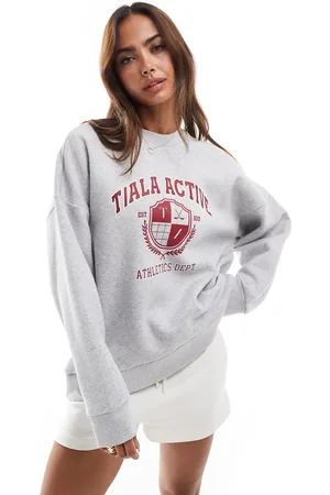 Tala Loose hem long sleeve volley sweat in and red