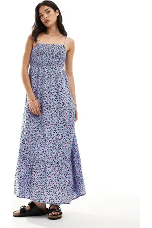 VERO MODA Smocked bust maxi dress in floral print