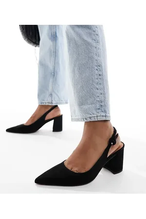 ASOS Sutton slingback mid block heels in