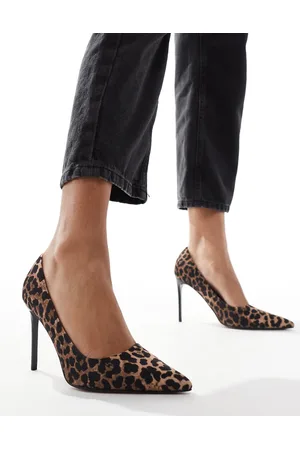 ASOS Paphos pointed high heeled court shoes in leopard