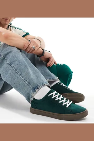 ASOS Lace up trainers in faux suede