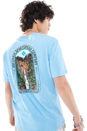 Columbia Cavalry trail back print t-shirt in