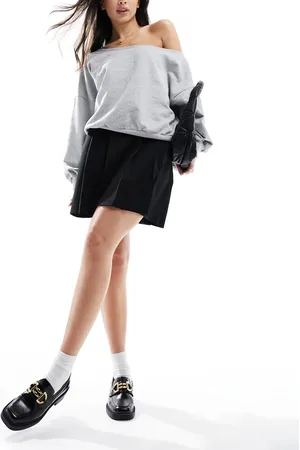 Object Pleated mini skirt in