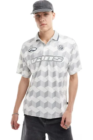 Vans Risgby football polo shirt in off