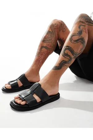 Schuh Santino fisherman slides in leather